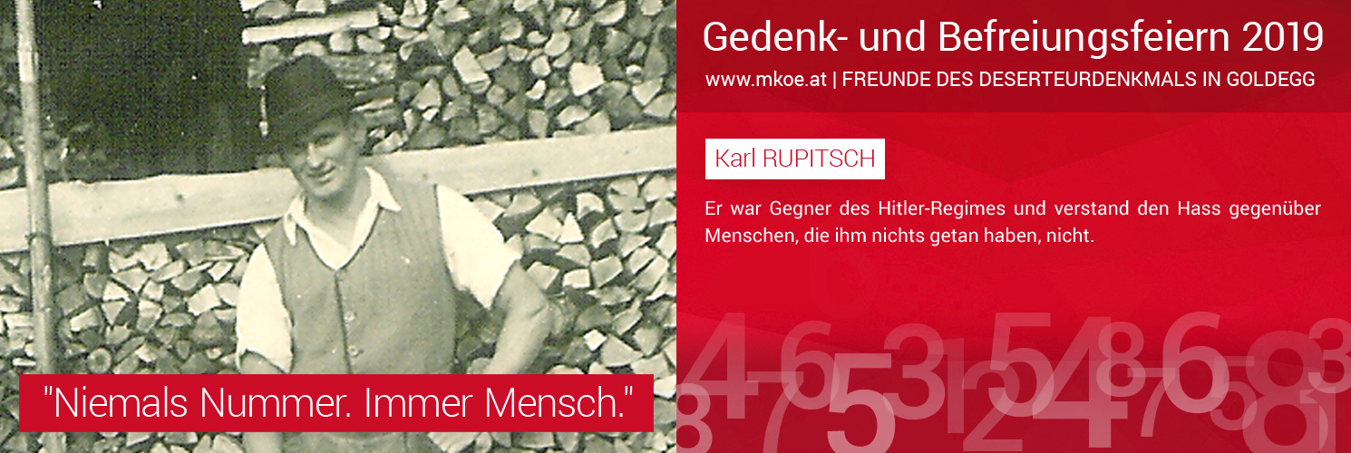 Karl RUPITSCH Sujet 1 Einzelschicksal Karl RUPITSCH