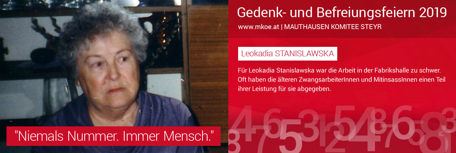 Leokadia STANISLAWSKA Sujet 1 Einzelschicksal Leokadia STANISLAWSKA