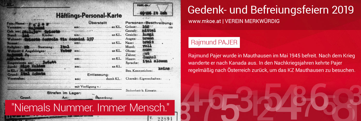 Rajmund PAJER Sujet 2 Einzelschicksal Rajmund PAJER