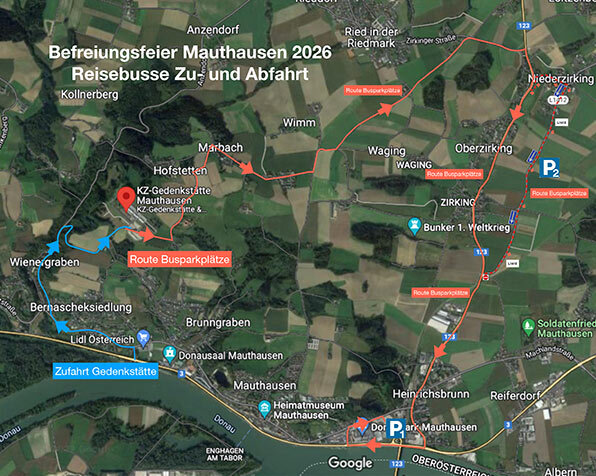 Shuttle, Lageplan