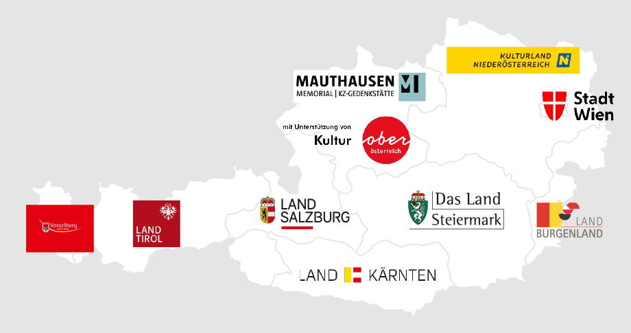 Map of Austria shows supporters