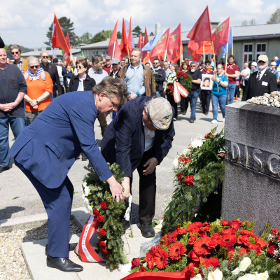 Befreiungsfeier 2023 Kranzniederlegungen &copy; MKÖ/Sebastian Philipp