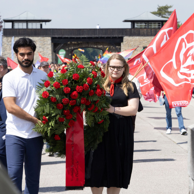Befreiungsfeier 2024 Kranzniederlegungen &copy; MKÖ/Sebastian Philipp