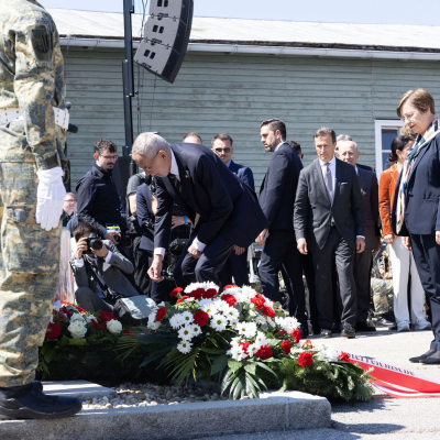 Liberation and Commemoration Ceremony 2025 Wreath-laying &copy; MKÖ/Alissar Najjar