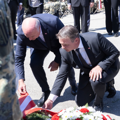 Liberation and Commemoration Ceremony 2025 Wreath-laying &copy; MKÖ/Alissar Najjar
