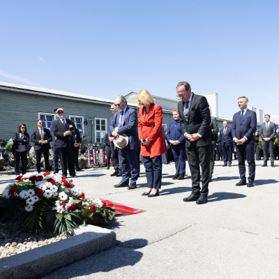 Liberation and Commemoration Ceremony 2025 Wreath-laying &copy; MKÖ/Alissar Najjar