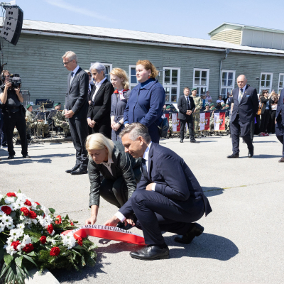 Liberation and Commemoration Ceremony 2025 Wreath-laying &copy; MKÖ/Alissar Najjar
