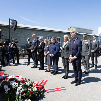Liberation and Commemoration Ceremony 2025 Wreath-laying &copy; MKÖ/Alissar Najjar