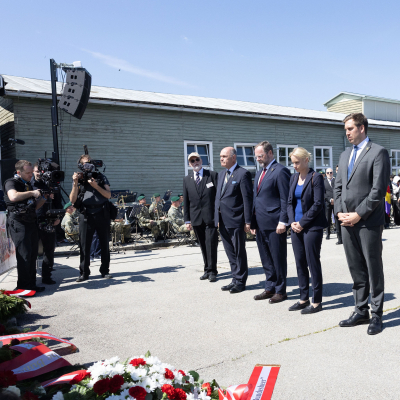 Liberation and Commemoration Ceremony 2025 Wreath-laying &copy; MKÖ/Alissar Najjar