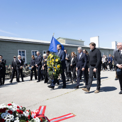 Liberation and Commemoration Ceremony 2025 Wreath-laying &copy; MKÖ/Alissar Najjar