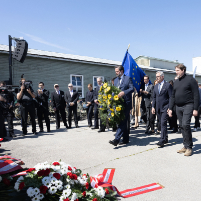 Liberation and Commemoration Ceremony 2025 Wreath-laying &copy; MKÖ/Alissar Najjar