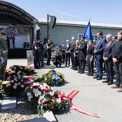 Liberation and Commemoration Ceremony 2025 Wreath-laying &copy; MKÖ/Alissar Najjar