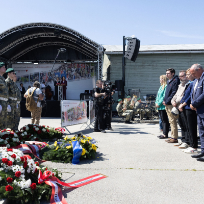 Liberation and Commemoration Ceremony 2025 Wreath-laying &copy; MKÖ/Alissar Najjar