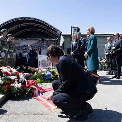 Liberation and Commemoration Ceremony 2025 Wreath-laying &copy; MKÖ/Alissar Najjar