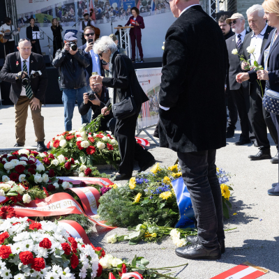 Liberation and Commemoration Ceremony 2025 Wreath-laying &copy; MKÖ/Alissar Najjar