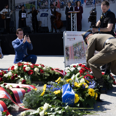 Liberation and Commemoration Ceremony 2025 Wreath-laying &copy; MKÖ/Alissar Najjar