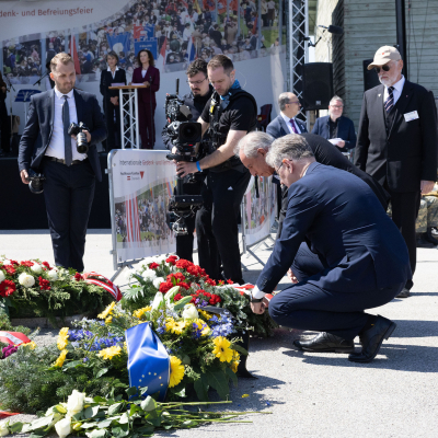 Liberation and Commemoration Ceremony 2025 Wreath-laying &copy; MKÖ/Alissar Najjar