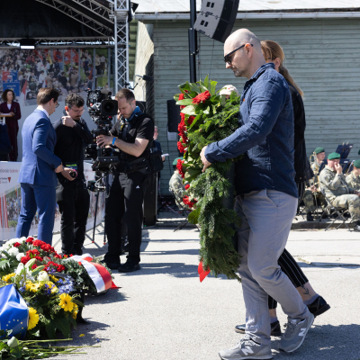 Liberation and Commemoration Ceremony 2025 Wreath-laying &copy; MKÖ/Alissar Najjar