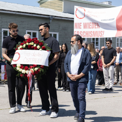 Liberation and Commemoration Ceremony 2025 Wreath-laying &copy; MKÖ/Alissar Najjar