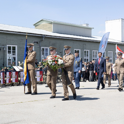 Liberation and Commemoration Ceremony 2025 Wreath-laying &copy; MKÖ/Alissar Najjar