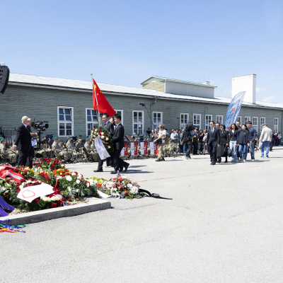 Liberation and Commemoration Ceremony 2025 Wreath-laying &copy; MKÖ/Alissar Najjar