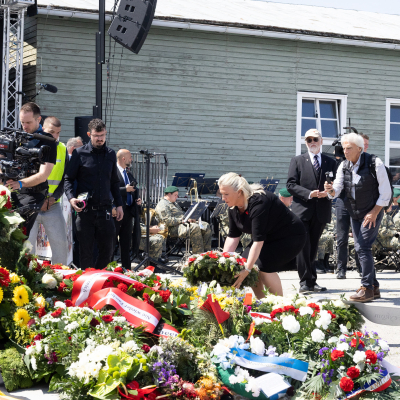 Liberation and Commemoration Ceremony 2025 Wreath-laying &copy; MKÖ/Alissar Najjar