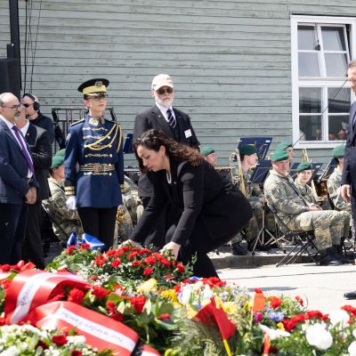 Liberation and Commemoration Ceremony 2025 Wreath-laying &copy; MKÖ/Alissar Najjar