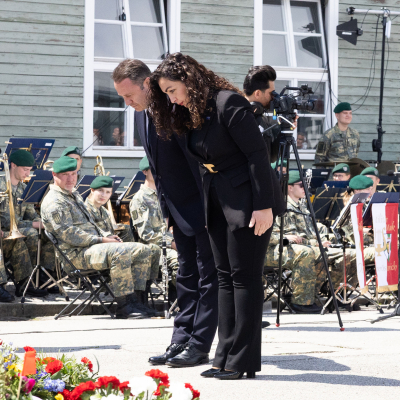 Liberation and Commemoration Ceremony 2025 Wreath-laying &copy; MKÖ/Alissar Najjar