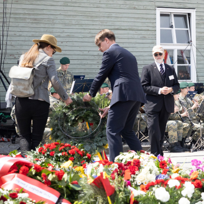 Liberation and Commemoration Ceremony 2025 Wreath-laying &copy; MKÖ/Alissar Najjar