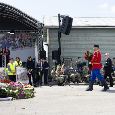 Liberation and Commemoration Ceremony 2025 Wreath-laying &copy; MKÖ/Alissar Najjar