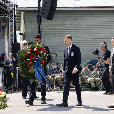 Liberation and Commemoration Ceremony 2025 Wreath-laying &copy; MKÖ/Alissar Najjar