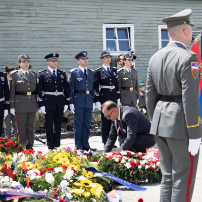 Liberation and Commemoration Ceremony 2025 Wreath-laying &copy; MKÖ/Alissar Najjar