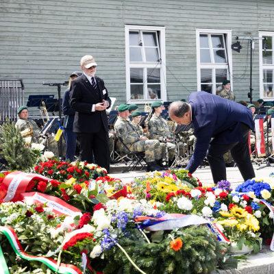 Liberation and Commemoration Ceremony 2025 Wreath-laying &copy; MKÖ/Alissar Najjar