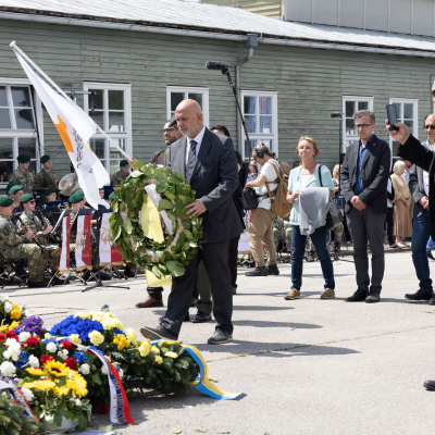 Liberation and Commemoration Ceremony 2025 Wreath-laying &copy; MKÖ/Alissar Najjar