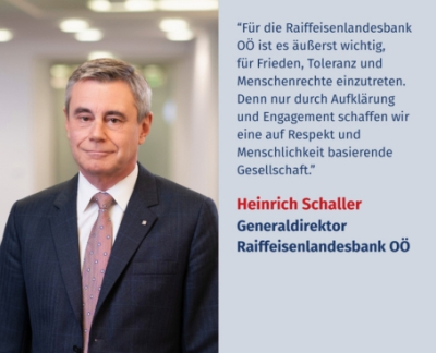 Virtuelles Gedenken Statement Heinrich Schaller, Generaldirektor der Raiffeisenlandesbank Oberösterreich
