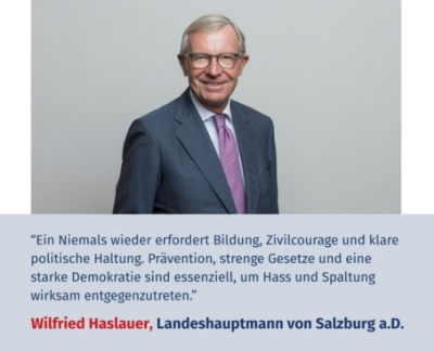 Virtuelles Gedenken Statement Dr. Wilfried Haslauer, Landeshauptmann von Salzburg a.D.